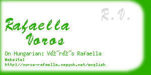 rafaella voros business card